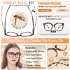 MARE AZZURO Oversized Reading Glasses 2.25 Women Large Square Readers