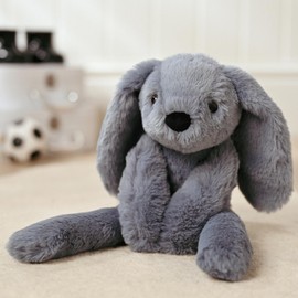 The Softies – Sony the Bunny Dark Grey Plush Cuddly Toy | Perfect Soft Present for Kids & Children | Cuddle & Play – 0 to 3 Years | H: 13 cm x W: 29 cm