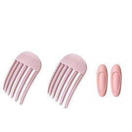 4pcs Root Clips For Curly Hair Volume，Fluffy Bangs，Easy High Crown Volume Tool For Women，Hair Root Volume Clip，Hair Root Lifting Clips For A Natural Puffy Lazy And Seamless Hairstyle (Pink)