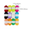 DOITOOL 12pcs Hand-Knitted Yarn for Boys and Girls Soft Thick