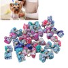 22pcs Pet Bowknot Rubber Bands Cute Colorful Dog Grooming Hair