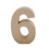 Papier Mache Number, Brown