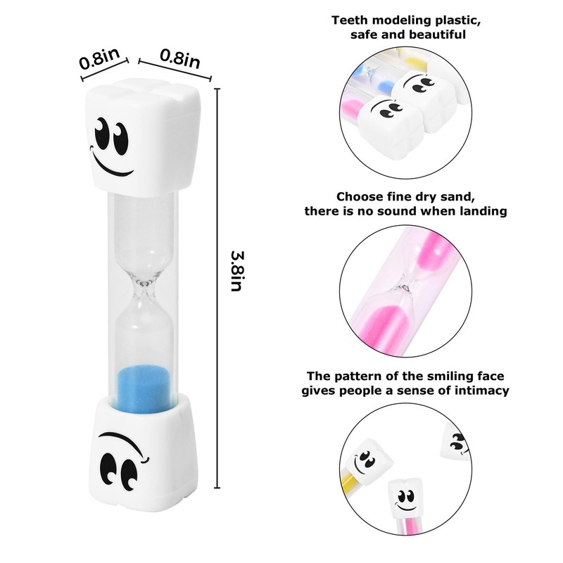 2 Minute Toothbrush Sand Timer for Kids -Set of 4