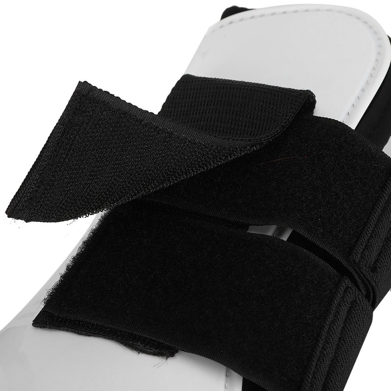 4PCS White PU Shell Horse Front Back Leg Guard Boot