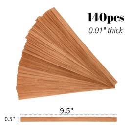140 Pieces Spanish Cedar Cigar Lighters - Premium Wood Spills Strips Sticks for Lighting Cigars and Pipes, Humidor Accessories for Cigar Boxes, Trays, Jars, and Cases(0.01" Thick)