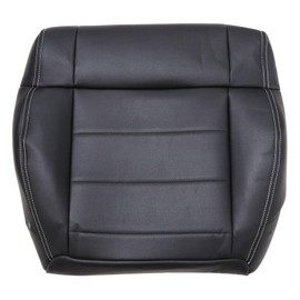 Priprilod Black Leather Driver Side Bottom Replacement Seat Cover Compatible with Jeep Wrangler 2008 2009 2010 2011 2012