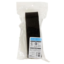 Waki Sangyo WSD022 Quiet Air Inlet, Sound Absorbing Material, Noise, Duct, Sound Leakage, Black, For 5.9 inches (150 mm) Diameter, Thickness 0.8 x 2.4 x 17.3 inches (20 x 60 x 440 mm)