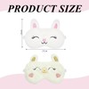 2 Pieces Cartoon Animal Eye Masks, Plush Eye Masks, Cute