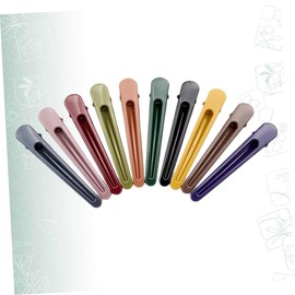Healvian 10pcs Duckbilled Hairpins for Girls Elegant Hair Accessories Random Colors and Lightweight Hair Clips for Toddlers and Teens for Everyday Use and Special Occasions