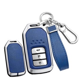 TECART Honda Dedicated Key Case, Key Cover, Key Holder, Compatible with Honda Freed, New Odyssey, Step Wagon, New Fit, Cr-z Cr-V, Vezel, Smart Key Case, Luxury, blue 1