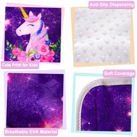 Unicorn Castle Pack of 2 Seat Belt Pads, Car Seat Belt, Shoulder Pads, Belt Pads, Protective Cushion Padding for Seat Belt, Deep Purple