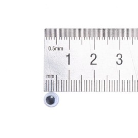 CCINEE Doll Eyes, Black Eyes, 0.2 inches (6 mm), Set of 1000, Toy, DIY, Handmade