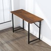 Lutown-Teen 47 inch Folding Desk No Assembly Required, Writing Gaming