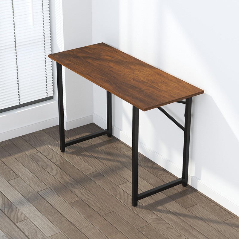 Lutown-Teen 47 inch Folding Desk No Assembly Required, Writing Gaming