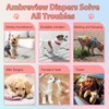 Ambreview Disposable Dog Diapers Female, Just Pull It Up, Doggie