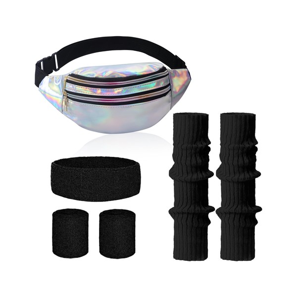 Clundoo Clundoo 80er Jahre Outfit Damen Bauchtasche Neon 90er 80er