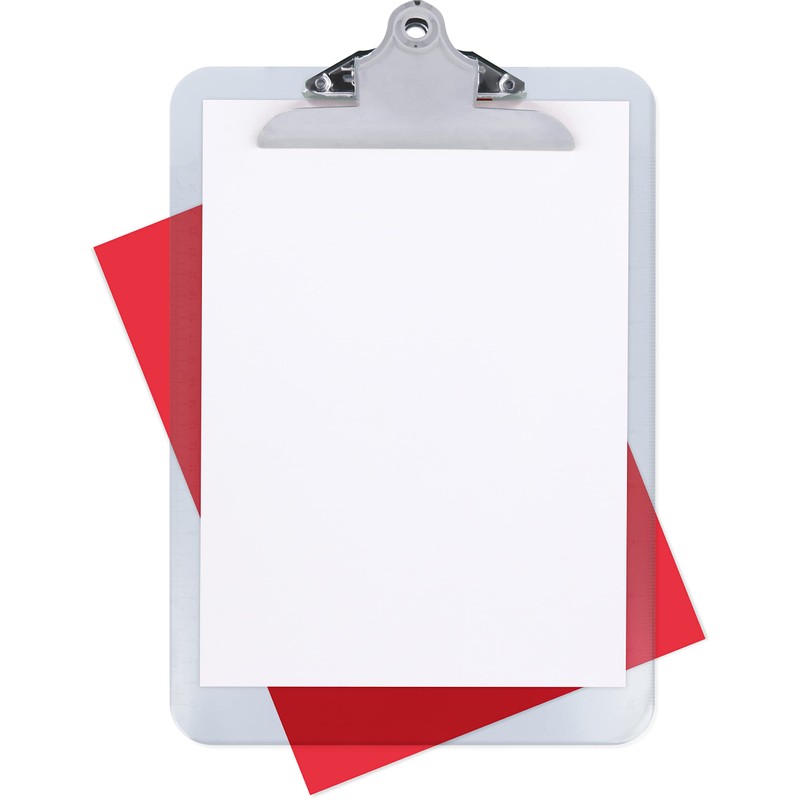 Grafoplás 1550570. Clipboard White with Jumbo Clamp, High Printing, White,