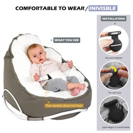 Versteckte Airtag-Hülle, Airtag für Kinder, Senioren, Haustiere, Kleidung, sicherer als Airtag-Uhr, Airtag-Schlüsselanhänger und Airtag-Halskette. (Pro,Schwarz-2Pcs)