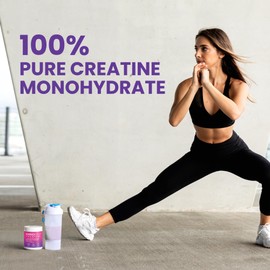 AminoLean Creatine for Women and Men, Pure Micronized Creatine Monohydrate Powder Supplement for Muscle Toning, Mood Support, Energy Boost, and Brain Health, 300g