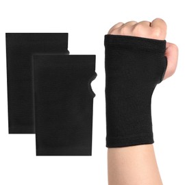 QfwdfcTrenz 1 Pair Compression Wrist Sleeve/Brace Unisex Fingerless Gloves Hand Compression Gloves Palm Brace Elastic Wrist Support for Sports Typing Fitness