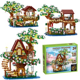 YCJZXMS 3-in-1 Sakura Tree House Building Set (3-in-1 Sakura Tree House)