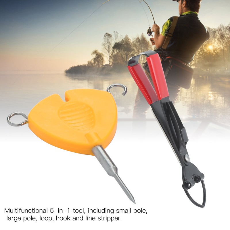 Multi Puller Tool Fishing Line Knotting Knotless Knot Tool with
