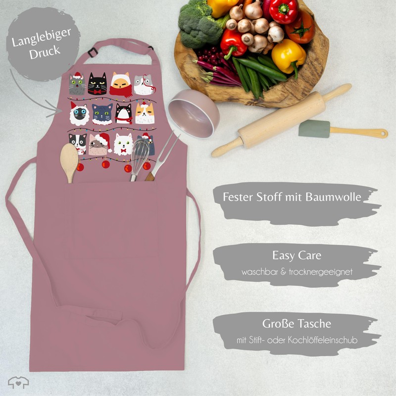 Shirtracer - Apron - Christmas Apron - Adult - Cats