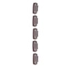 50pcs 8 Tips 8 Teeth Snap Comb Wig Clips Stainless