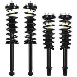 AUTOSAVER88 Front Complete Struts Rear Quick Strut Compatible with 2003-2007 Accord Quick Shock Absorbers Coil Spring Assembly Kit