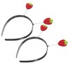 SAFIGLE 2Pcs Strawberry Headbands for Fun Fruit Hair Accessories for