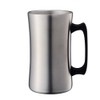 Doshisha Drinking Mega Stein, 0.3 gal (1.0 L), Silver, Black