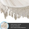 ROOITY Indoor Hammock with Macrame Fringe for 2 Persons,Double Boho