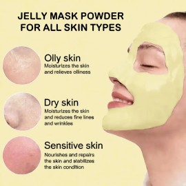 🔥 Mascarilla de colágeno en gelatina: mascarilla de gelatina para tratamientos faciales y vaginales mascarilla hidroplástica facial suministros de estética para todo tipo de piel 650g  Vitaminas y Minerales