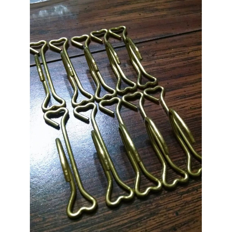 Levolor/kirsch/newell Kirsch 10pcs. Brass Drapery 1 inch Heading Hooks #1007