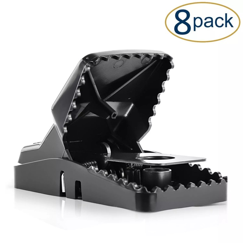 eXuby Large Powerful Rat Traps (8 Pack) – Kills Instantly