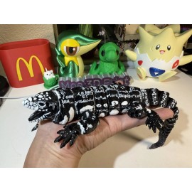 3D Printed Articulated Tegu Lizard Large Articulated Collectable Toy Gift