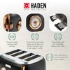 Haden Dorset 4 Slice Wide Slot Stainless Steel Toaster with