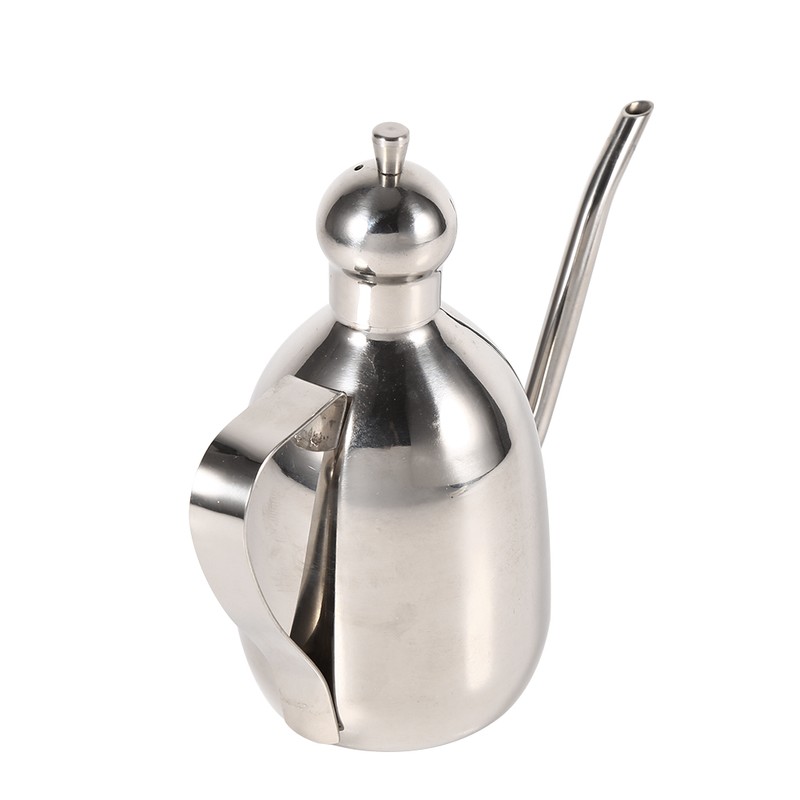 1Pc 0.35L Stainless Steel Olive Oil Dispenser Vinegar Pot Bottle