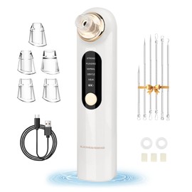 Mitesserentferner Elektrisch - Porenreiniger Gesichtsreinigung USB Wiederaufladbar Pickelentferner Blackhead Remover Akne weißes Mitesser Entferner Vakuumsauger Mitesser mit 5 Saugstufen
