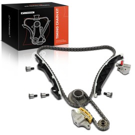 A-Premium 8PCS Engine Timing Chain Kit W/Sprocket & Tensioner & Guide Compatible with Nissan & Infiniti - Altima 2014-2018, Rogue 2014-2016, Murano 2016, Pathfinder 2014-2015, QX60 - DOHC, L4 2.5L
