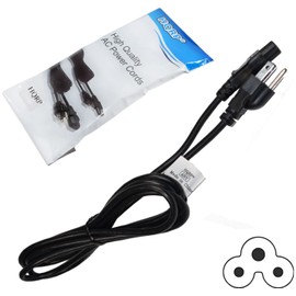 HQRP 10ft AC Power Cord Compatible with LG LF5500 / LF5800 / 49LF5500 / 42LF5800 4K Ultra HD TVs, Mains Cable