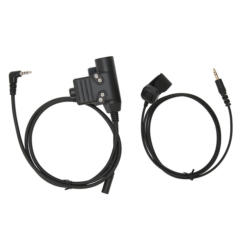 PTT Adapter with 90cm Cable Push to Talk Portable Headset