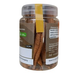 Cinnamon Dalchini Sticks, Dal Chini sticks, Kerala cinnamon sticks, 40 gms pack in a reusable jar | Also known as cassia rolls | 100% pure and natural