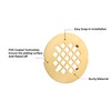 Artiwell 4-1/4” OD Snap-in Shower Drain Cover, Round Shower Drain