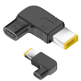 Fine-R USB-C Input, DC 0.4 x 0.18 inches (11 x 4.5 mm), Output 20V, 5A, 100W, Mainly Compatible with Lenovo NEC IBM Laptops, PD Charging, Conversion Adapter, Plug, Fast Charging (PL Insuranced) (11-Portal)