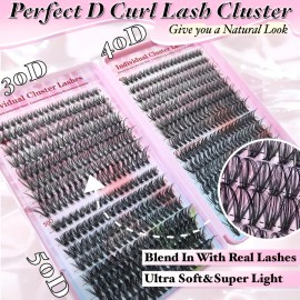 Kit De Extensiones 644 Pestañas Maquillaje Diy Lash Mixto