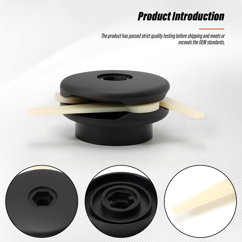 GNXfixt 2 x grass trimmer head for Polycut 6-3 replacement