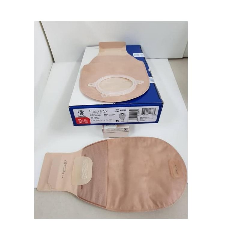Convatec 416420 Natura Drainable Pouch, 57mm, Box of 10