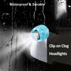 RAHAN Clip on Clog Headlights Lights for Shoes, 2pcs Flashlight