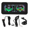 Sharainn Angle Declinometer, Universal Intelligent Car Inclinometer Tilt Gauge HUD